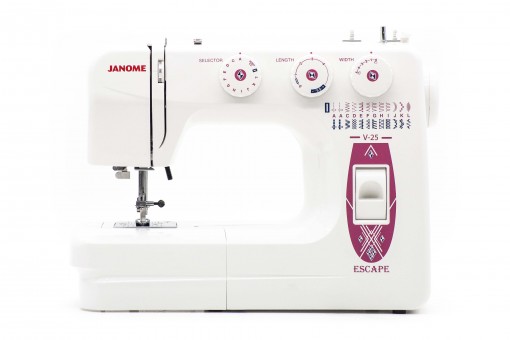 Электромеханическая швейная машина Janome Escape V-25 Высокое качество, аккуратная строчка, легкость управления и стильный дизайн - это Janome Escape V-25.