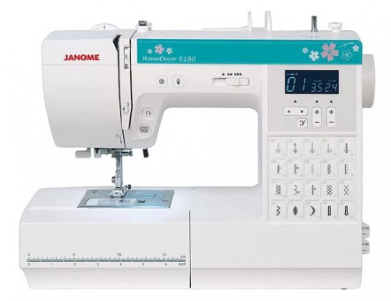 Компьютерная швейная машина Janome HomeDecor 6180 Новую модель компьютерной швейной машины Janome HomeDecor 6180 по достоинству оценят все любители шитья.
