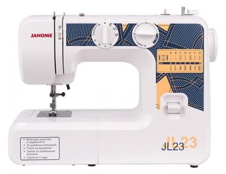 Электромеханическая швейная машина Janome JL-23 Janome JL-23 станет отличным выбором для тех, кто ищет свою первую машинку.