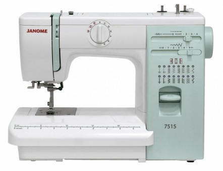Электромеханическая швейная машина Janome 7515 С электромеханической швейной машиной Janome 7515 любая швейная работа будет для Вас лёгкой и приятной.