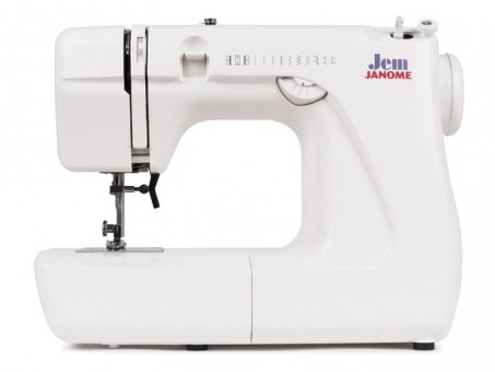 Электромеханическая швейная машина Janome Jem Простая в использовании компактная электромеханическая швейная машина Janome Jem идеально подойдёт для начинающих, а также это отличный дачный вариант. 
