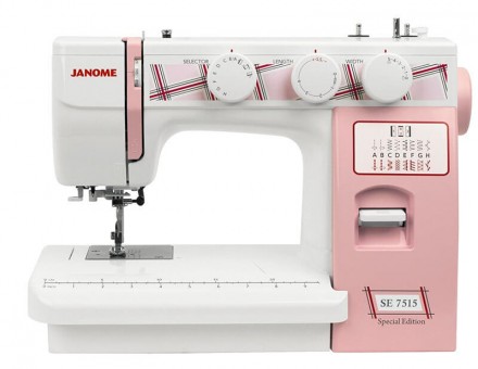 Электромеханическая швейная машина Janome SE 7515 С обновлённой электромеханической швейной машиной Janome SE 7515 любой швейный проект будет для лёгким и приятным.
