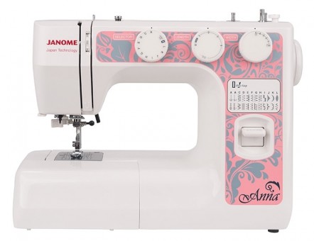 Электромеханическая швейная машина Janome Anna Janome Anna – это современная электромеханическая швейная машина. 25 встроенных швейных операций позволят справиться с любой задачей по шитью.