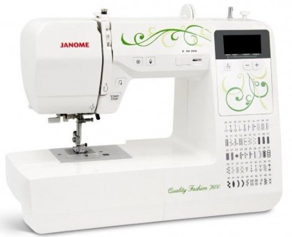 Электронная швейная машина Janome Quality Fashion 7600 Швейная машина Janome Quality Fashion 7600 имеет все основные преимущества компьютерного оборудования, которые потребуется для работы над проектами разной сложности.