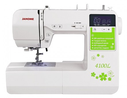 Компьютерная швейная машина Janome 4100L Компьютерная швейная машина Janome 4100L порадует профессионалов и любителей шитья.