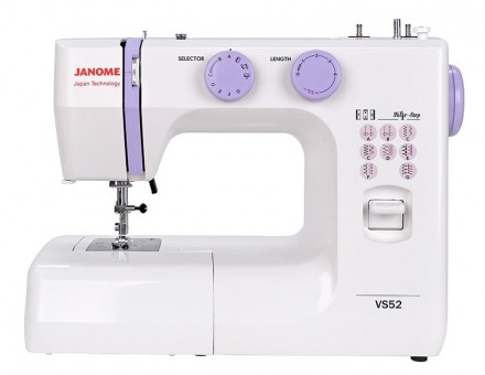 Электромеханическая швейная машина Janome VS 52 Швейная машина Janome VS 52 идеально подходит для начинающих и любителей шитья.​