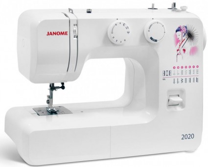 Электромеханическая швейная машина Janome 2020 Janome 2020 – универсальная механическая машина с классическим дизайном по адекватной цене. 
