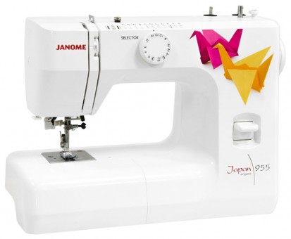 Электромеханическая швейная машина Janome Japan 955 Швейная машина Janome Japan 955 – поразит Вас простотой использования и надежностью. 