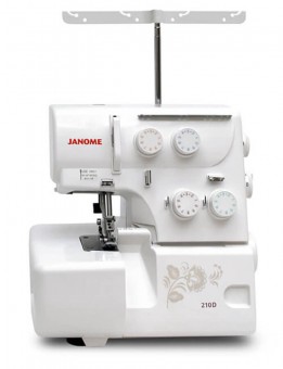 Оверлок Janome 210D Усовершенствованная модель оверлока Janome 210D станет незаменимым дополнением к швейной машине,.