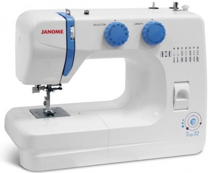 Электромеханическая швейная машина Janome Top 12 Швейная машина Janome Top12 – простая и надежная модель. 