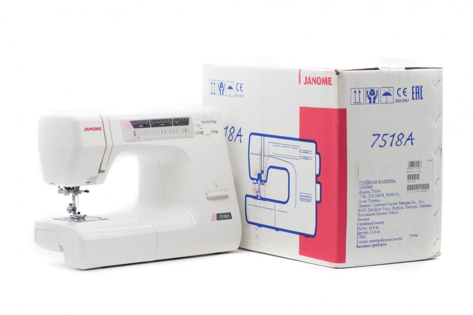 Электромеханическая швейная машина Janome 7518A по цене 33 264 руб. в ...